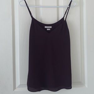 ARITZIA/ BABATON PURPLE SATIN CAMI